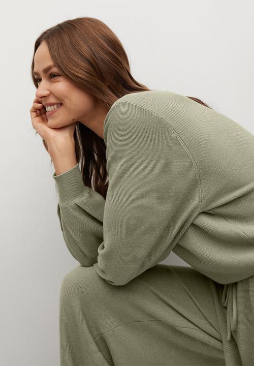 MANGO - Trousers milan - khaki green