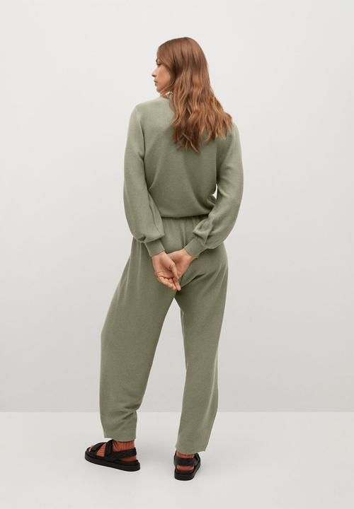 MANGO - Trousers milan - khaki green