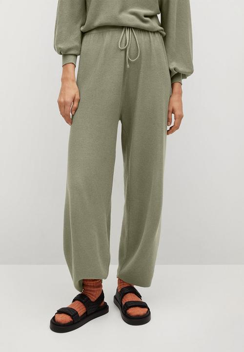 MANGO - Trousers milan - khaki green
