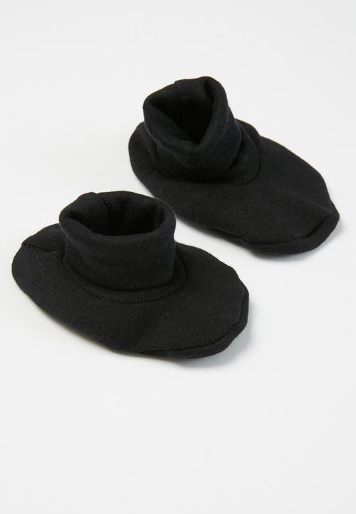 Little Lumps - Shoes - ribbed - black