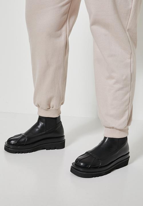 Superbalist - Rib cuffed track pants - stone