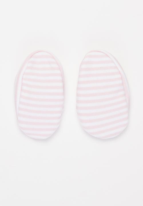 Little Lumps - Shoes kimono - pink & white 