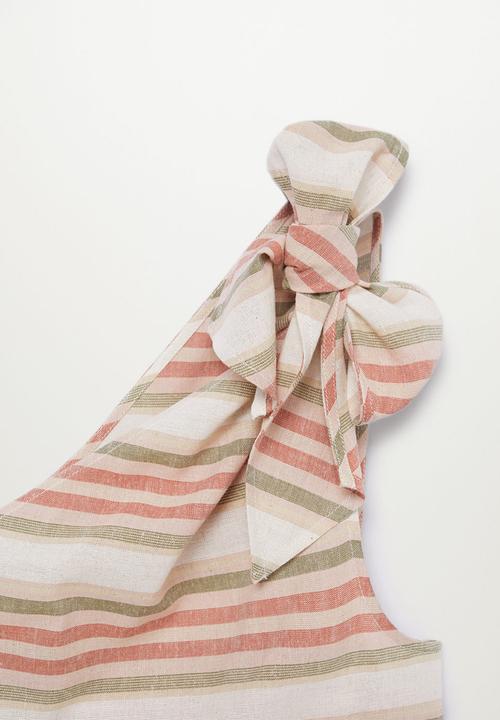 MANGO - Top rayita-h - light beige