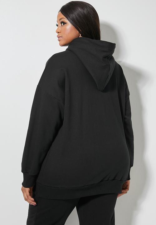 Superbalist - Longline hoodie - black