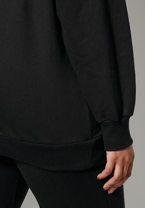 Superbalist - Longline hoodie - black