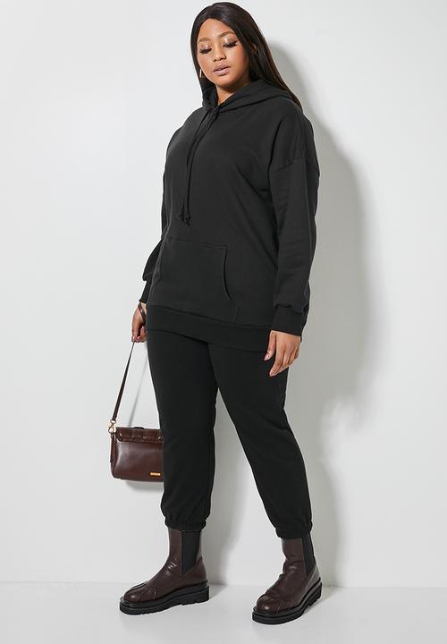 Superbalist - Longline hoodie - black