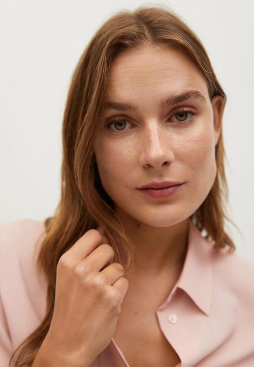 MANGO - Shirt basic - pink
