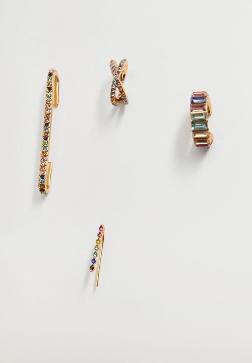 MANGO - Paul earrings - gold