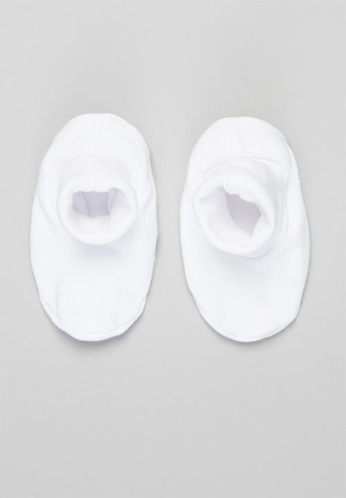 Little Lumps - Shoes ribbed - white