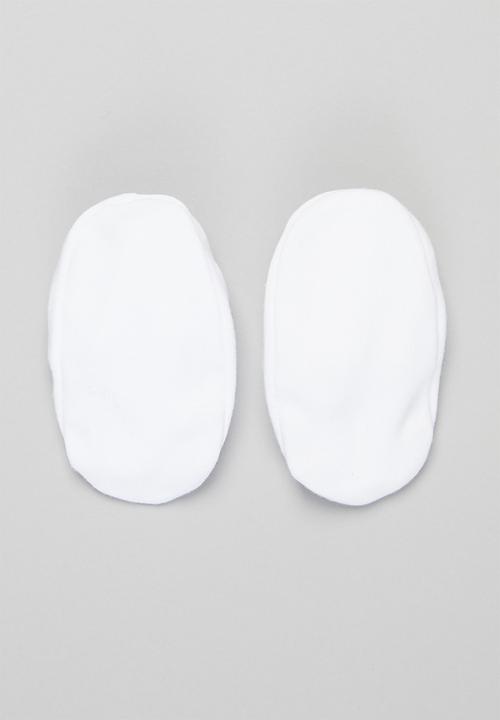 Little Lumps - Shoes ribbed - white