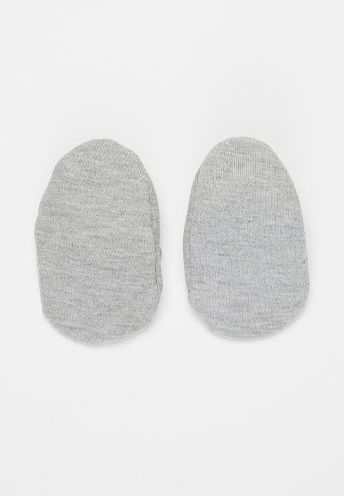 Little Lumps - Shoes ribbed - grey