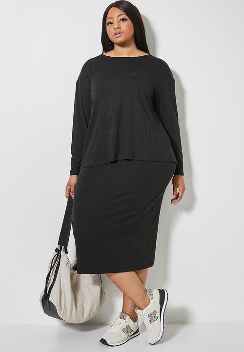 Superbalist - High waist bodycon skirt - black