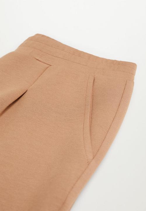 MANGO - Trousers papier - medium brown