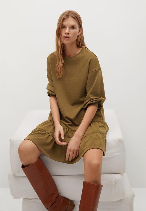 MANGO - Dress rodri - dark green