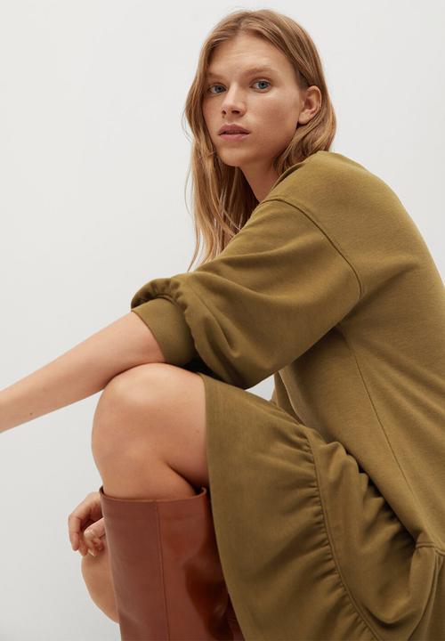 MANGO - Dress rodri - dark green
