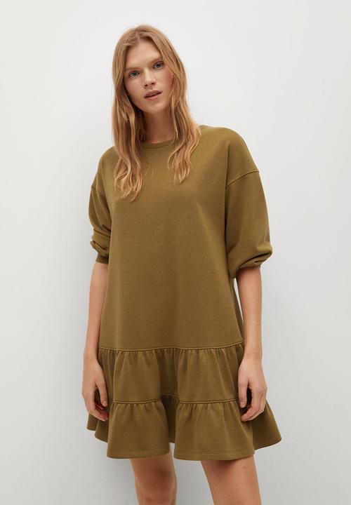 MANGO - Dress rodri - dark green