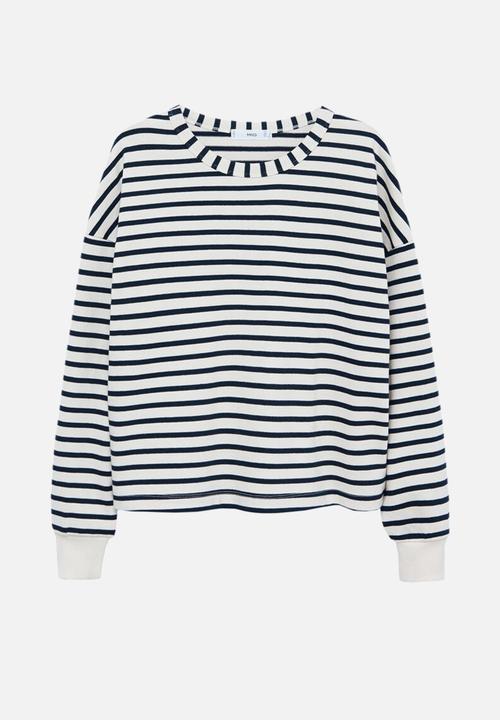 MANGO - Sweatshirt marinero - white & navy
