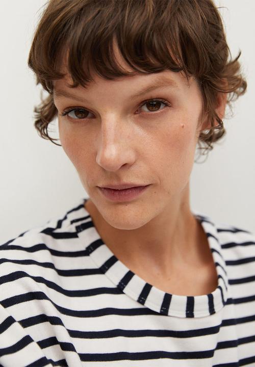 MANGO - Sweatshirt marinero - white & navy