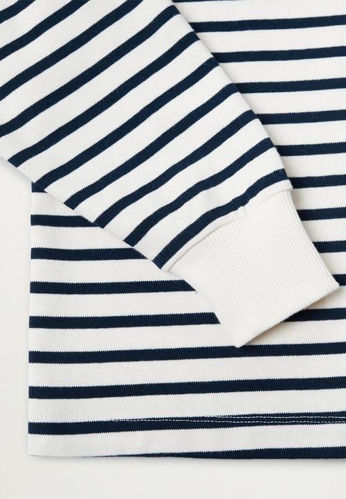 MANGO - Sweatshirt marinero - white & navy