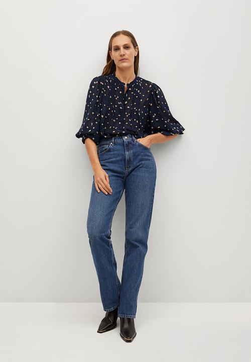 MANGO - Shirt prarie - medium blue