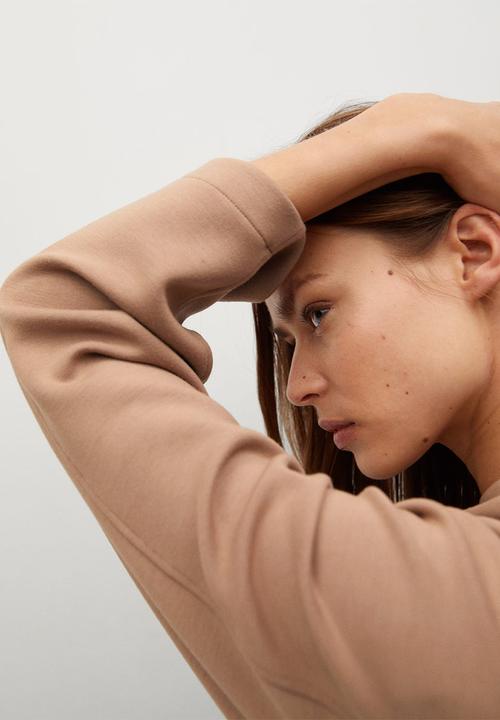 MANGO - Sweatshirt papier - medium brown