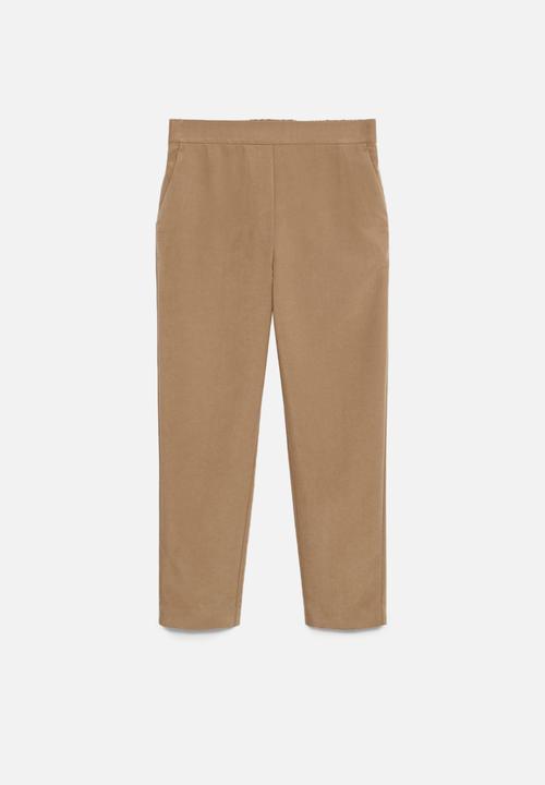MANGO - Trousers tempo - light beige