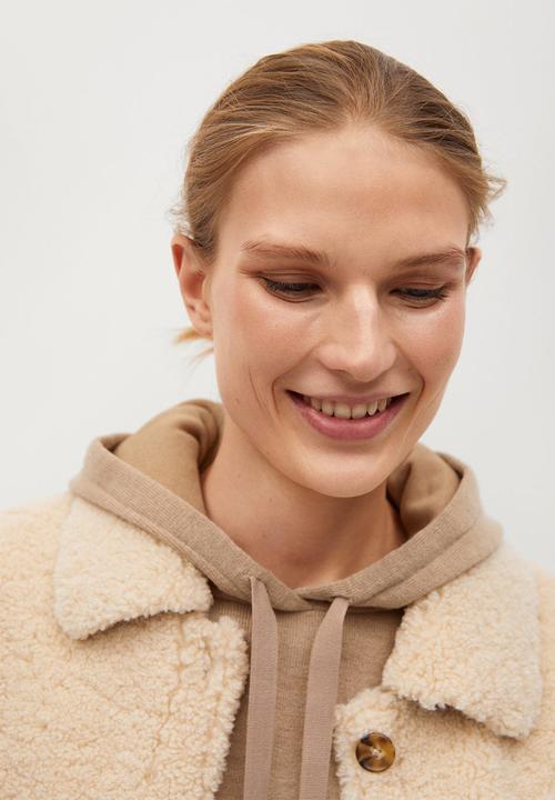 MANGO - Sweatshirt maxime hoodie - beige