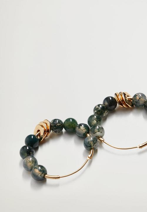 Violeta by Mango - Dora earrings - green