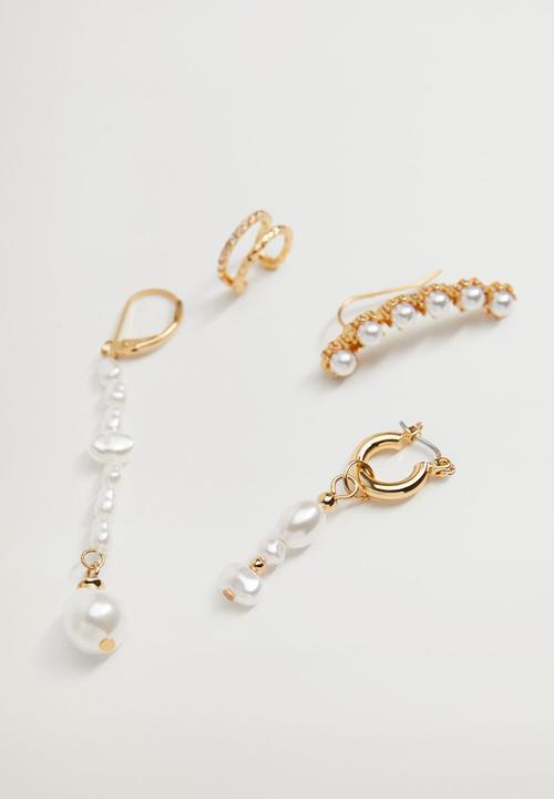 MANGO - Stereo earrings - gold