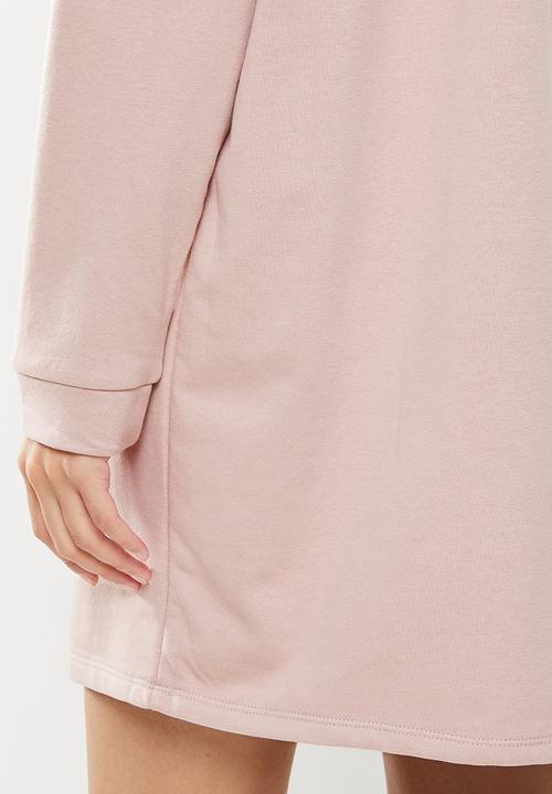 Jacqueline de Yong - Rikke ivy life long sleeve  crochet dress - pink 