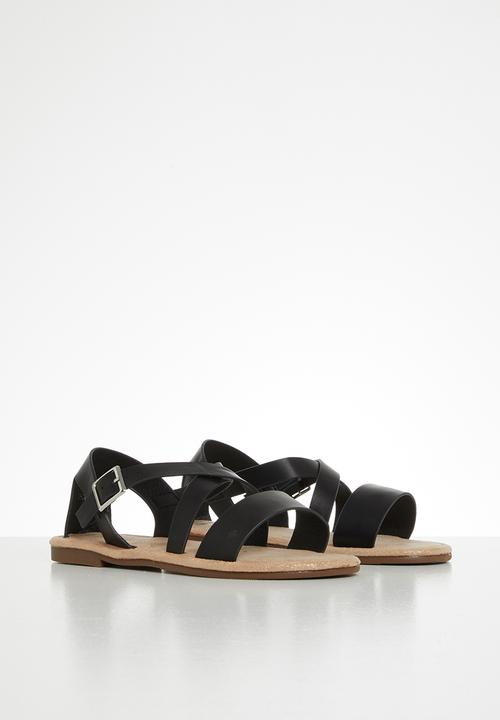 MINOTI - Girls pu sandal - black