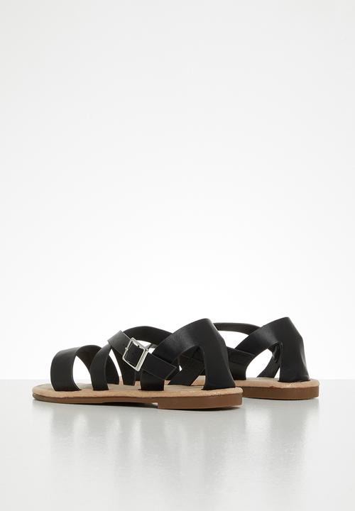 MINOTI - Girls pu sandal - black