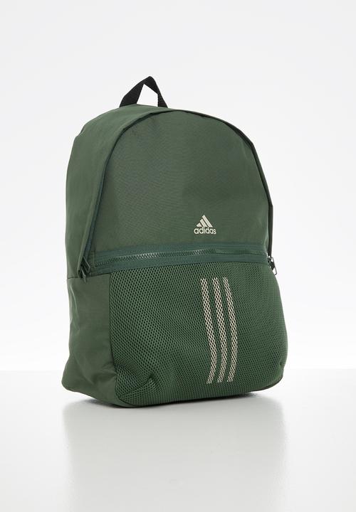 adidas Performance - Classic backpack 3 stripes - green 