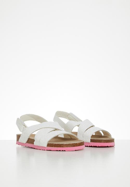 MINOTI - Girls glittery sandal - white