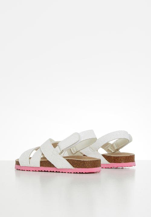 MINOTI - Girls glittery sandal - white