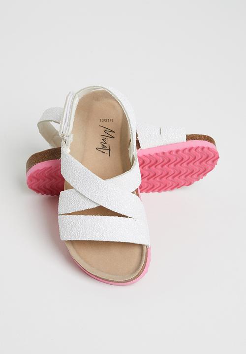MINOTI - Girls glittery sandal - white