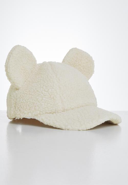 Pop Candy - Girls bear ears cap - cream