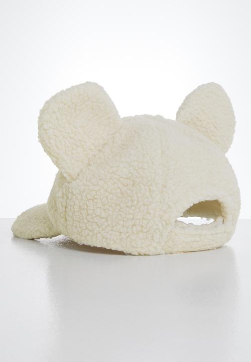 Pop Candy - Girls bear ears cap - cream
