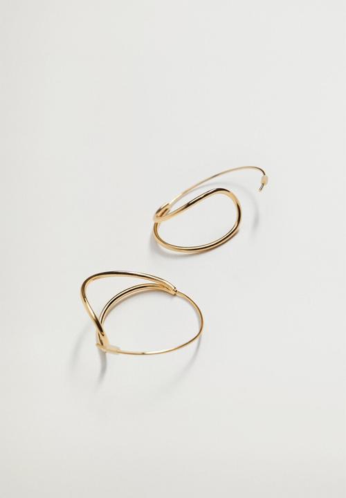 Violeta by Mango - Draco earrings - gold