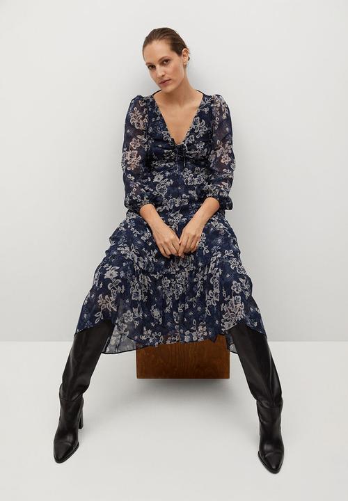 MANGO - Dress moni - blue