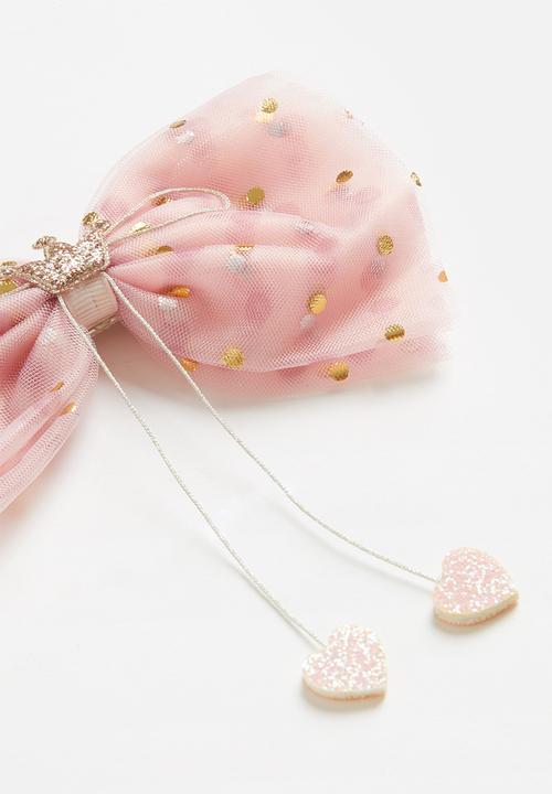 Pop Candy - Girls bow hair clip - pink