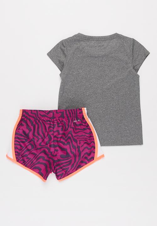 Nike - Nike electric zebra short set - multi