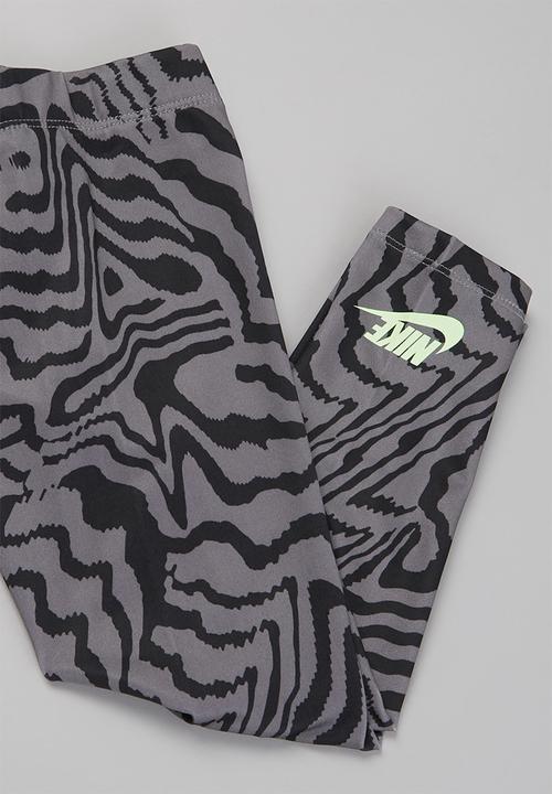 Nike - Nike printed legging set - white & grey 