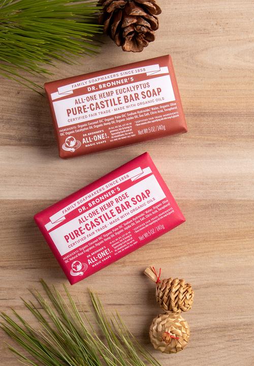 DR. BRONNER'S - Pure-Castile Bar Soap All-One Hemp Rose