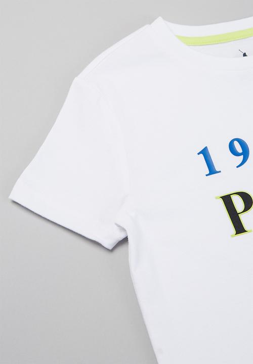 POLO - Boys daniel printed short sleeve tee - white
