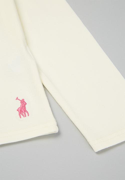 POLO - Girls maya long sleeve printed tee - off white