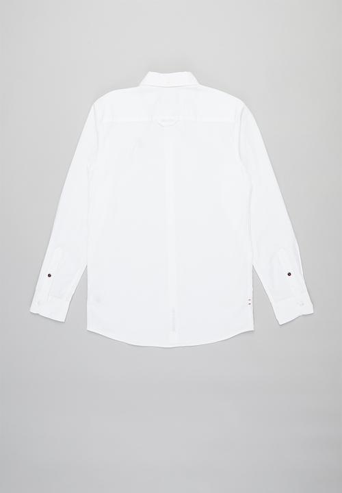 POLO - Boys nicholas long sleeve shirt - white