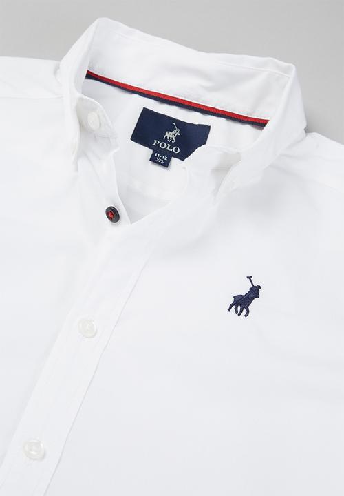 POLO - Boys nicholas long sleeve shirt - white