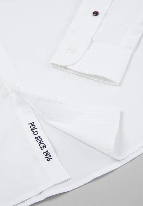POLO - Boys nicholas long sleeve shirt - white