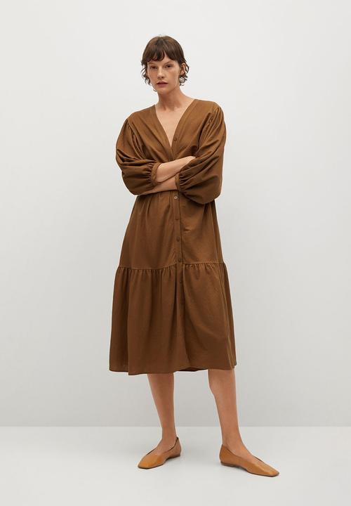 MANGO - Dress carmina - brown